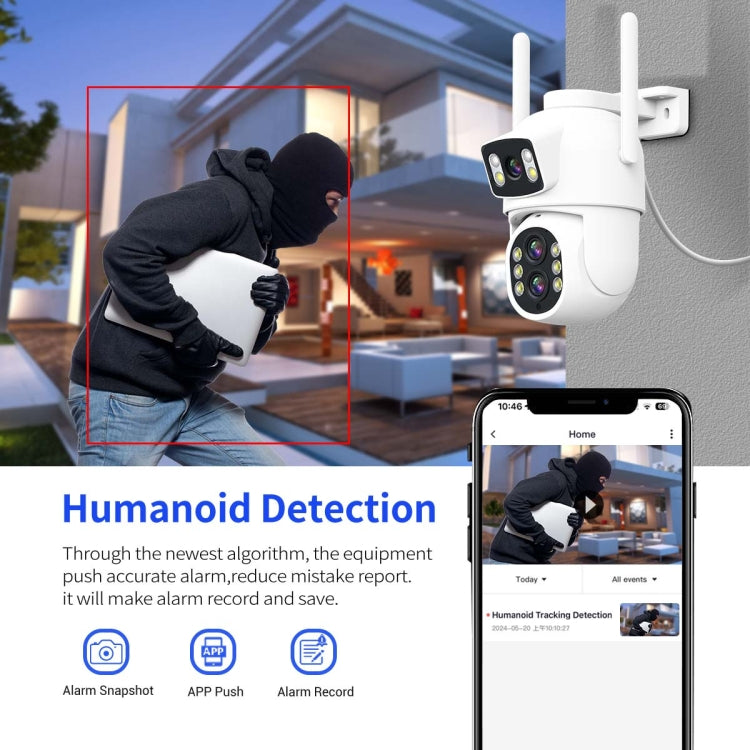 ESCAM QF500 5+5MP Motion Detection WiFi Intelligent 10X Optical Zoom Camera, QF500 ESCAM QF500 5+5MP Motion Detection WiFi Intelligent 10X Optical Zoom Camera, QF500
